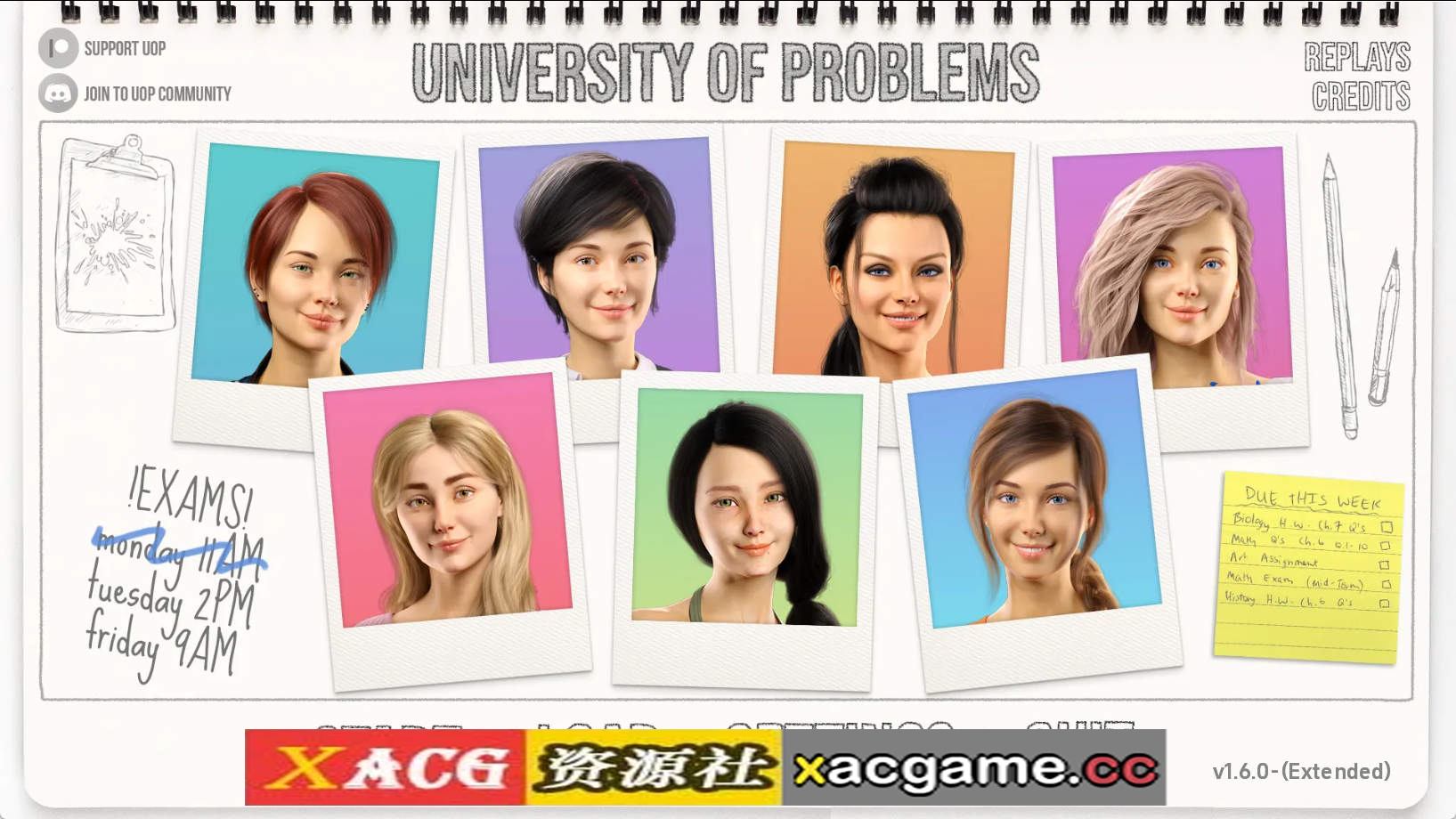 【PC+安卓+IOS/欧美SLG】学院情缘(别名：问题大学 )1.6.0汉化版【6.08G/汉化/动态/更新】